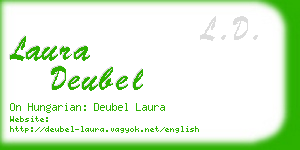 laura deubel business card